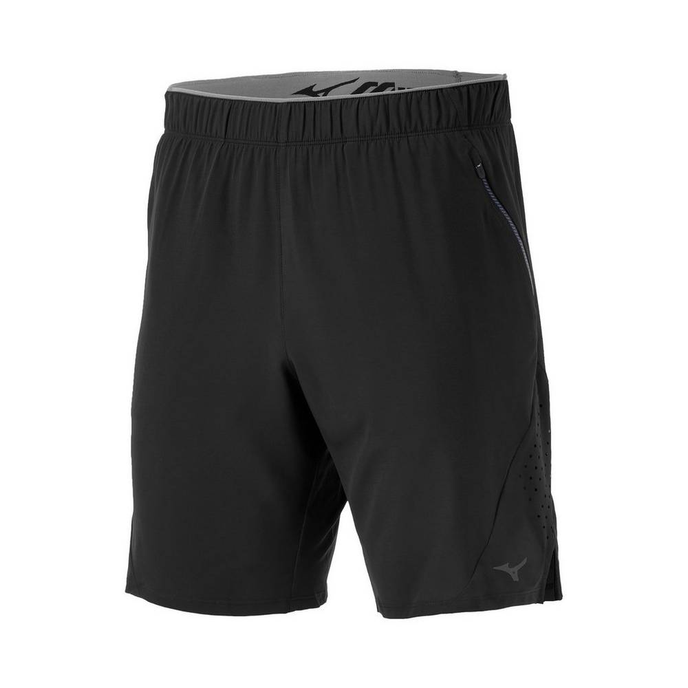 Pantalones Cortos Mizuno Alpha 9" Hombre Negras Outlet JGYZ-58130